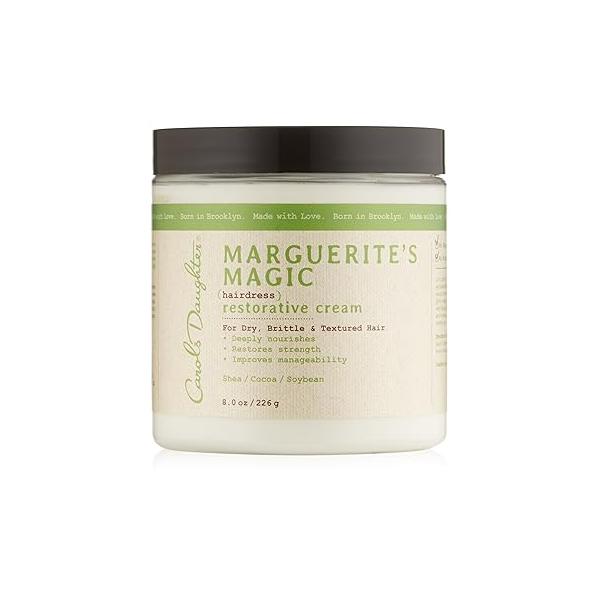 Carol's Daughter Marguerite's Magic Restorative Conditioning Cream for Thick Curly Natural Hair- Hair Moisturizer Dry, Damaged - Made with Shea and Cocoa Butter, 8 oz
