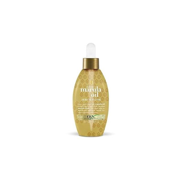 OGX Hydrate and Marula Oil Serum Elixir, Gold 3.8 Fl Oz