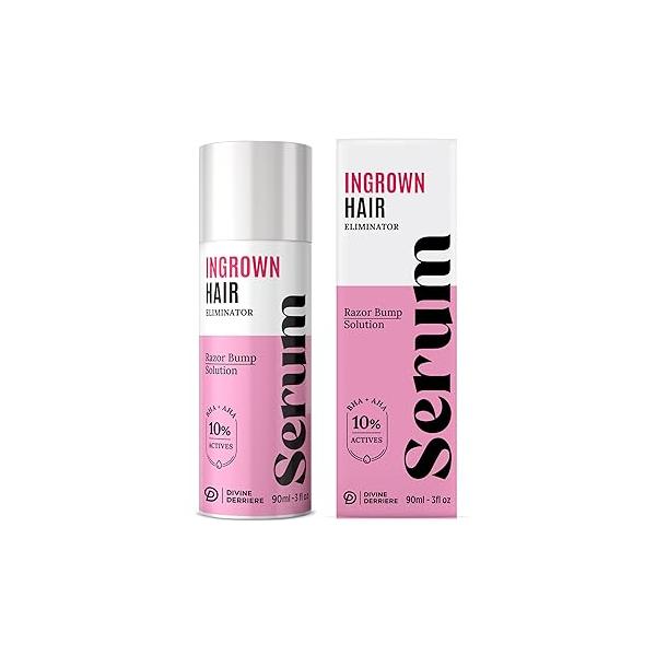 Razor Bump Stopper with Dark Spot Remover, Ingrown Hair Treatment for Bikini Area and Bumps - Salicylic Acid After Shave Solution Hairs & Burns
