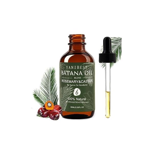 YANIBEST Batana Oil Boost Hair Volume Enhance Density Scalp Nourishing Relieves Dry, Itchy, Improve Health