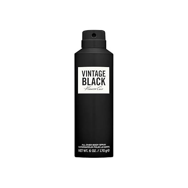 Kenneth Cole Vintage Black Body Spray for Men, 6.0 Fl. Oz.