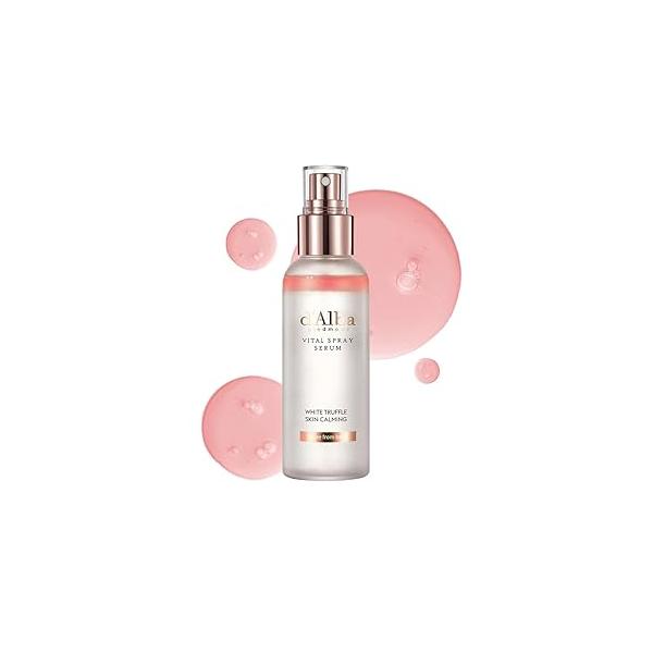 d'alba Piedmont Italian White Truffle Vital Spray Serum, Vegan Skin Care, Calming and Hydrating Facial Mist for Red Sensitive Skin, Glow Surfactant Free, All in One, Korean Care