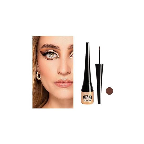 Liquid Eyeliner Waterproof Long Lasting Precise Pen Highly Pigmented Eye Liners Makeup (Black)