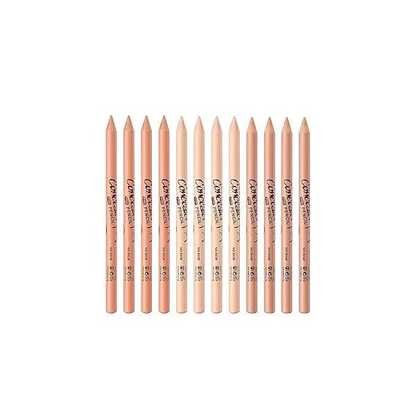 12 Pcs Wonder Concealer Pencil,3 Colors Face Pencil,Evens Out Skin Tone,Can Perfection Conceal Blemish,Dark Circle,Aging Spot,Acne,etc