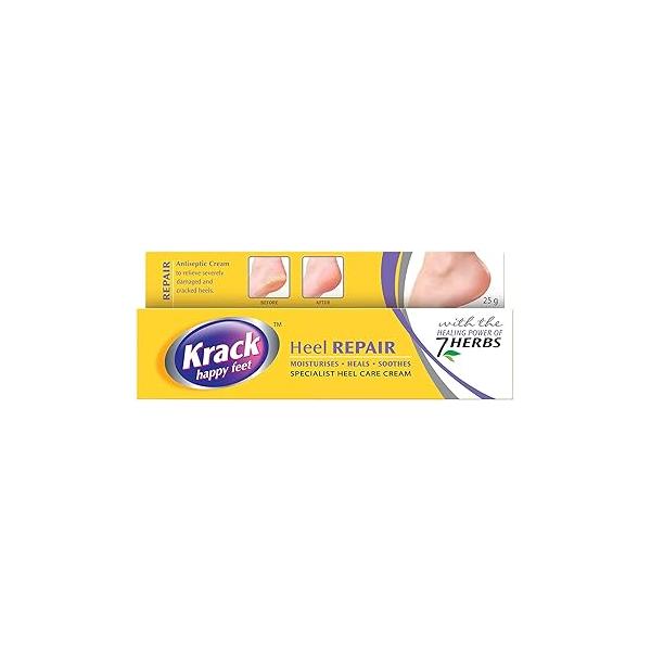 Krack Cream for Dry Rough & Cracked Heels, Chapped Hands, Fissures Chilblains