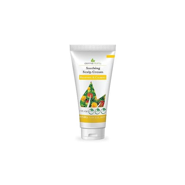 Dermavitality Soothing Moisturizing Scalp Cream Natural Organic Lotion for to moisturize and soothe scalp - 2 Ounces