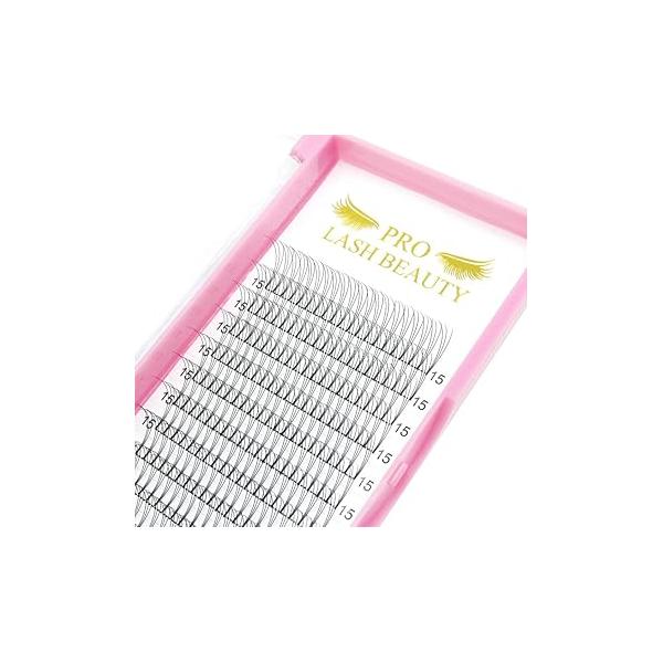 Premade Fans Eyelash Extensions 3D-D-0.07-11 Short Stem Volume 3D 5D 7D Lash 9 to 20 mm Pre made C D Curl .07 .10(3D-D-0.07,11mm)