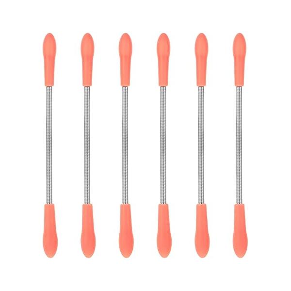 Molain 6 Pieces Facial Hair Remover Spring Eyebrow Face Epilator Coil Portable Threading Tool for Women Chin Cheek Mustache Upper Lip