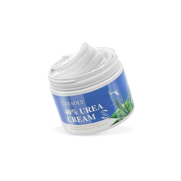 Urea Cream 40 Percent for Feet Maximum Strength, Foot and Hand with Powerful Hydration Dry Skin, Cracked Heels, Deeply Moisturizing All Skin Types 1.76oz