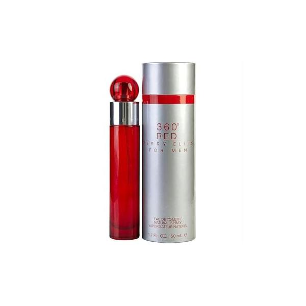 Perry Ellis 360 Red By For Men. Eau De Toilette Spray 1.7 Ounces