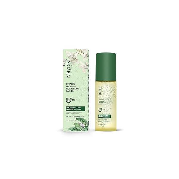 Mayraki Hair Growth Oil | Ultimate Moisturizing Treatment Revitalizing Lightweight for Curly Frizzy Repair Damaged and Dry Scalp 100ml 3.38 fl. oz.