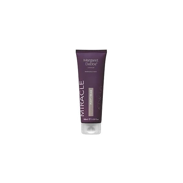 Margaret Dabbs London Miracle Foot Cream, Restore and Repair Dry Cracked Heals Feet - Antibacterial & Antifungal with Tea Tree Oil, Athletes Treatment 3.38 oz