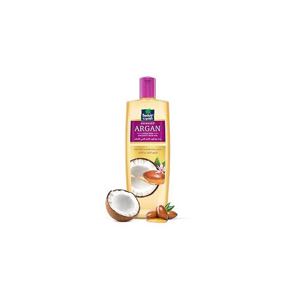 Parachute Advansed Argan Hair Oil with Coconut | Repairs Dry & Damaged Hair| Strengthens Boosts Shine| Controls Frizz| No Parabens Silicones| 10.1 fl.oz