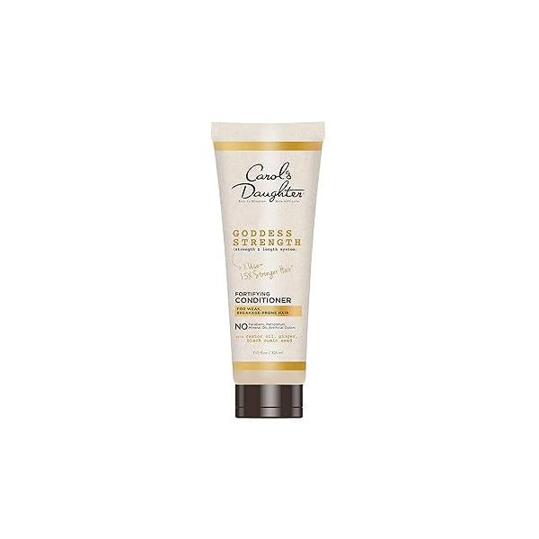Carol's Daughter Goddess Strength Fortifying Conditioner For Wavy, Coily and Curly Hair, Sulfate Free with Castor Oil for Weak 11 Fl Oz