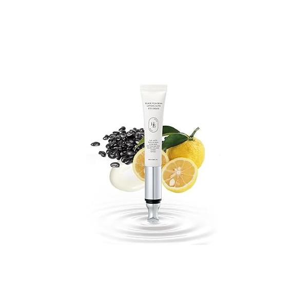 Black Yuja Bean Lifting Auto Eye Cream - Sensitive Skin, Vegan, Hypoallergenic, Korean Skincare, Wrinkle Care Device, Vibration Face Massage, Anti Aging, Collagen, Vibrating