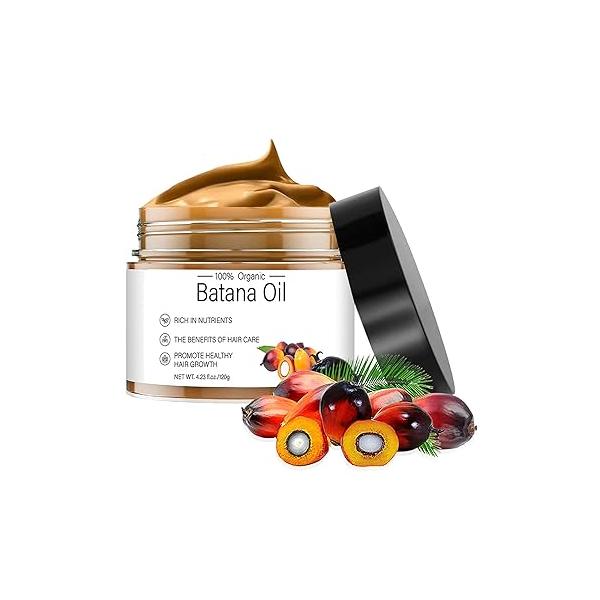 Raw Batana Oil for Hair Growth, 100% Pure Natural Dr. Sebi from Honduras, Unrefined Organic, Prevent Loss, Enhances Thickness Men&Women (4.23 fl oz)