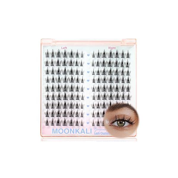 Wispy Lash Clusters Spiky Eyelash Manga Cluster Extensions 126 Pcs 10-16MM Individual Lashes Cat Eye DIY Eyelashes Extension with Thin Band