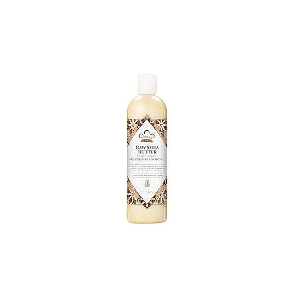 Nubian Heritage Body Wash Raw Shea Butter for Dry Skin Paraben Free Wash, 13 oz