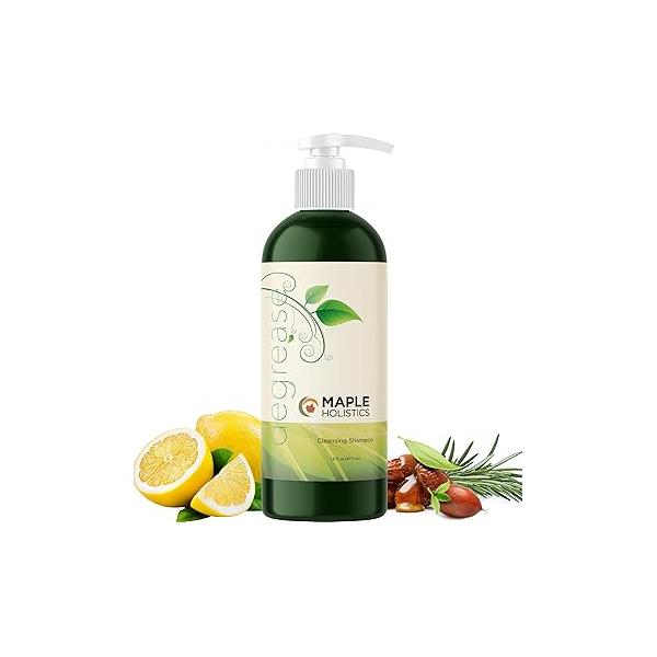Oily Hair Shampoo for Greasy - Clarifying and Dry Scalp Cleanser Build Up Deep Cleansing Toner with Purifying Essential Oils Care