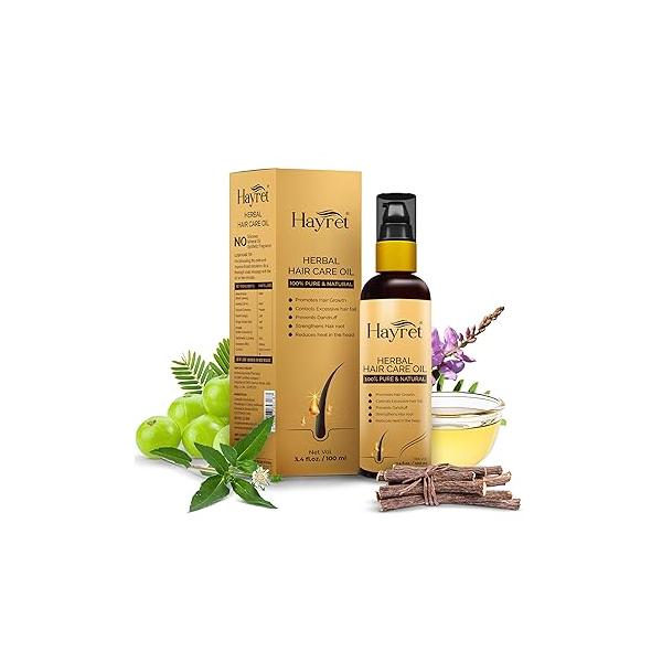 Kerala Ayurvedha Herbal Hair Care Oil, Reduces Fall & Dandruff, Promotes Growth, Natural, Unisex-Adults, 100ml