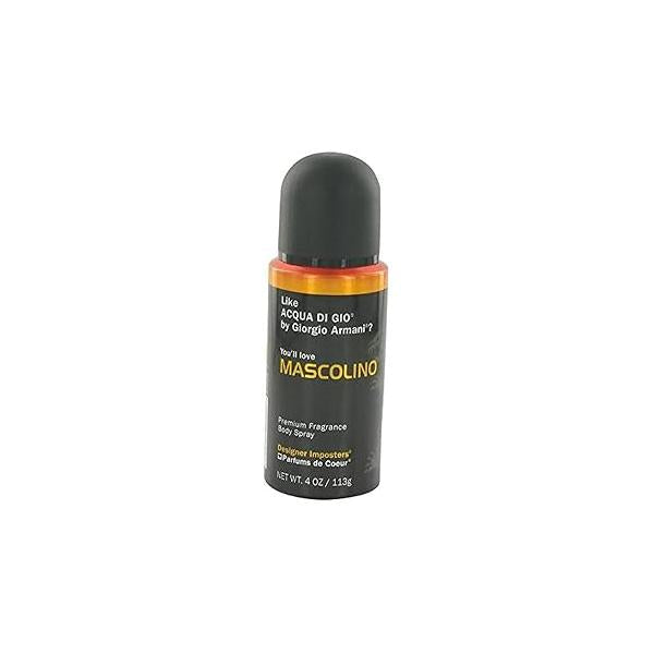 Designer Imposters Mascolino By PARFUMS DE COEUR FOR MEN 4 oz Body Spray
