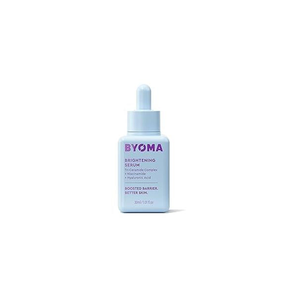 BYOMA Brightening Serum - Barrier Repair & Hydrating Face with Hyaluronic Acid, Niacinamide Ceramides Acid For Face, Glowing, Radiant Skin 1.01 fl. oz
