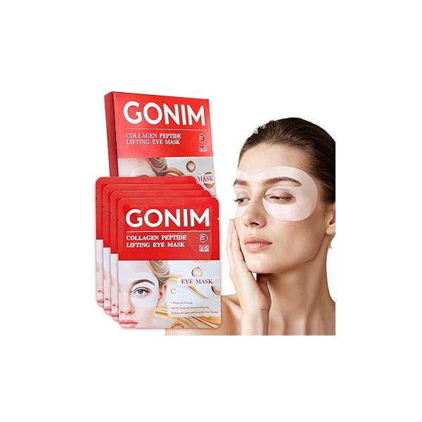 Under Eye Patches 360° Coverage, Mask with Collagen Peptide, Retinol & Niacinamide, for Puffy Eyes and Dark Circles, Wrinkle Remover Women, Individually Packaged 4 Pack