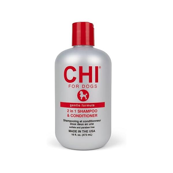 CHI for Dogs Gentle 2-in-1 Shampoo and Conditioner Dogs, (16 Fl oz) Size