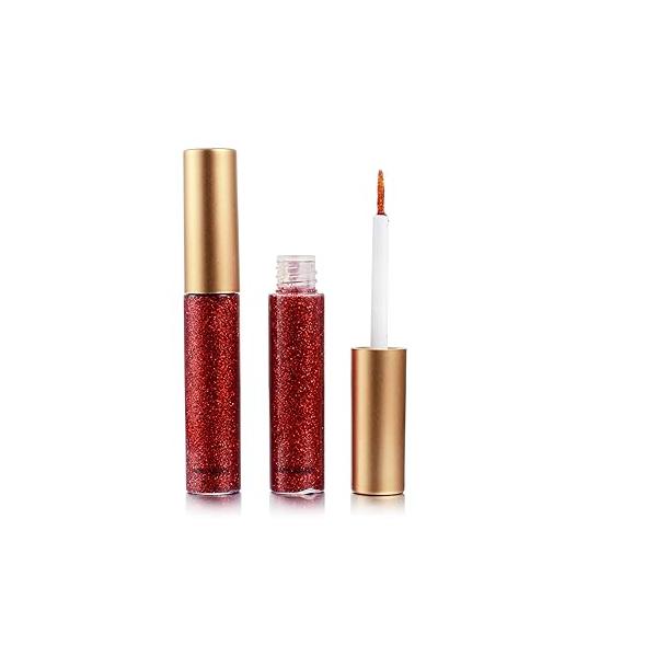 Glitter Eyeliner - Long-lasting Waterproof, High-pigmented Colorful Liquid in Silver, Gold, Pink, Green