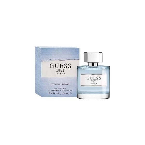 Guess 1981 Indigo Eau de Toilette Spray for Women, Blue, NS, 3.4 Fl Oz