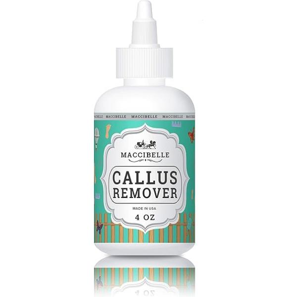 Maccibelle Callus Remover EXTRA STRENGTH For Feet, Professional and Corn Eliminator Liquid Gel 4 oz (1 Bottle)