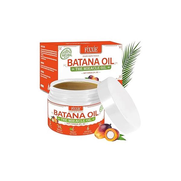 Raw Batana Oil For Hair Growth 120ml, 100% Pure Natural from Honduras, Cream Unrefined and Organic Mask, Prevent Loss, Promote Thickness for Women & Men