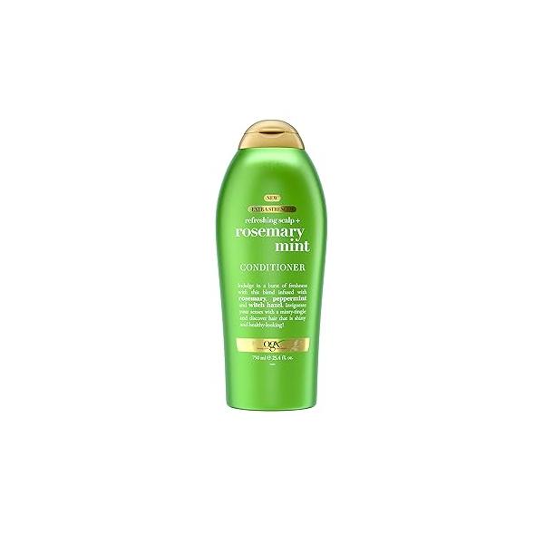 OGX Extra Strength Refreshing Scalp + Rosemary Mint Conditioner, Nourishing Hair & Conditioner Infused with for Healthy-Looking Hair, Sulfate-Free Surfactants, 25.4 fl. oz