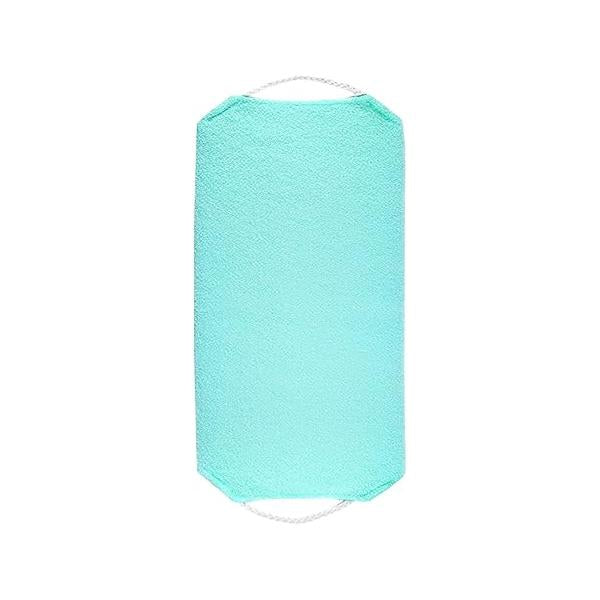 Pilarmuture Back Scrubber for Shower Nylon Bath Towel Washer, Exfoliating with Handles Two Sides Body Home, Vacation Deep Cleans Skin Massages(Green)