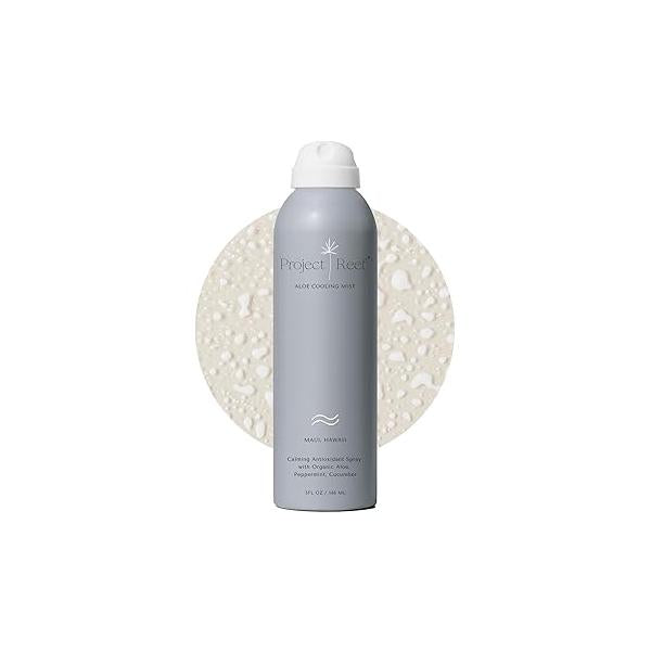 Non-Aerosol Cooling Mist w/Aloe Vera, Peppermint, Cucumber - Non-Sticky, Non-Greasy Formula, Sunburn Relief, After Sun Care, Hydrating Face & Body Spray