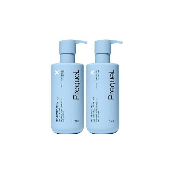Skin Urea Advanced Relief Moisturizing Milk, 10% Lotion for Face and Body. 2-Pack Unscented, Hydrating Cream Extremely Dry Skin. Soothing Sensitive 13.5oz (ea) Pump Bottle
