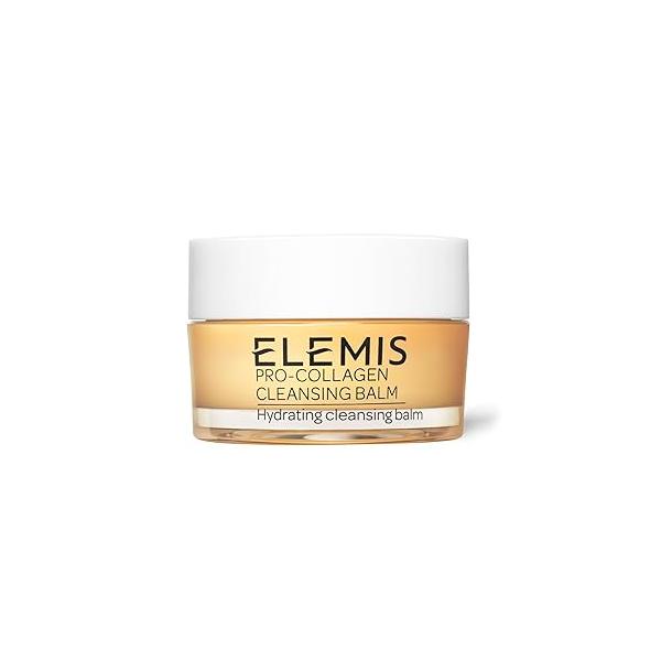 ELEMIS Pro-Collagen Travel Size Cleansing Balm - 3-in-1 Daily Face Cleanser Melts Away Waterproof Makeup and Sunscreen Lavender Chamomile Oil 20g