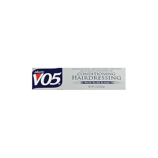 Alberto VO5 Conditioning Hairdressing for Gray/White/Silver Blonde Hair, 1.5-Ounce Tubes (Pack of 6)