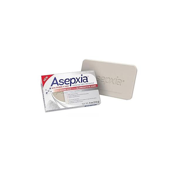 Asepxia Acne Treatment Bar Soap with Baking Soda | Face Wash, Deep Cleansing, Natural Extracts, Gentle Daily Use, 1.8% Salicylic Acid for Pimples & Blackheads, 4 Oz, 1-Pack