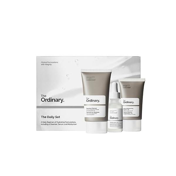 The Ordinary Daily Set, Skincare Routine with Squalane Cleanser, Hyaluronic Acid 2% + B5, and Natural Moisturizing Factors HA | Skin Care Set