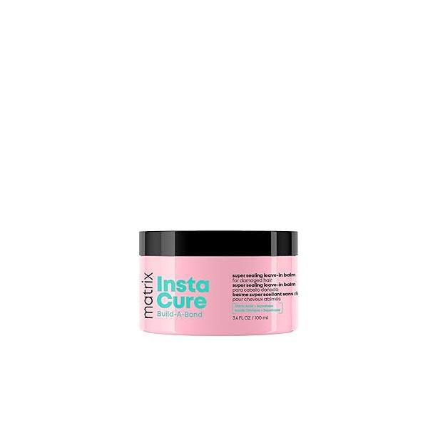 Matrix Instacure Build-A-Bond Super Sealing Leave-In Balm - Repairs & Seals Damaged Hair, Heat Protects and Smooths Frizz, With Citric Acid Squalane, Vegan, Sulfate-Free, Paraben-Free