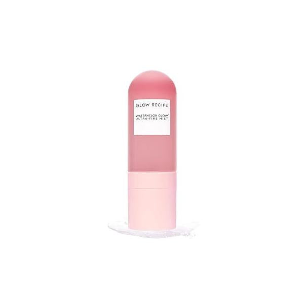 Glow Recipe Watermelon Facial Spray + Hydrating Mist - Ultra-Fine Face with Hyaluronic Acid Hibiscus AHA to Refresh Dry Skin & Enhance Dewy Makeup Suitable for All Types (75ml)