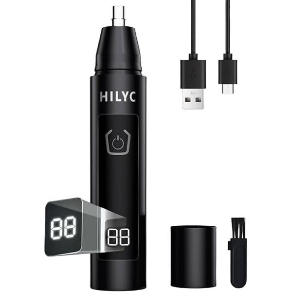 Ear and Nose Hair Trimmer, USB Rechargeable, Painless, for Eyebrow Facial Hair, Men Women,Electric Waterproof Remover Epilator Shaver with (Flat)