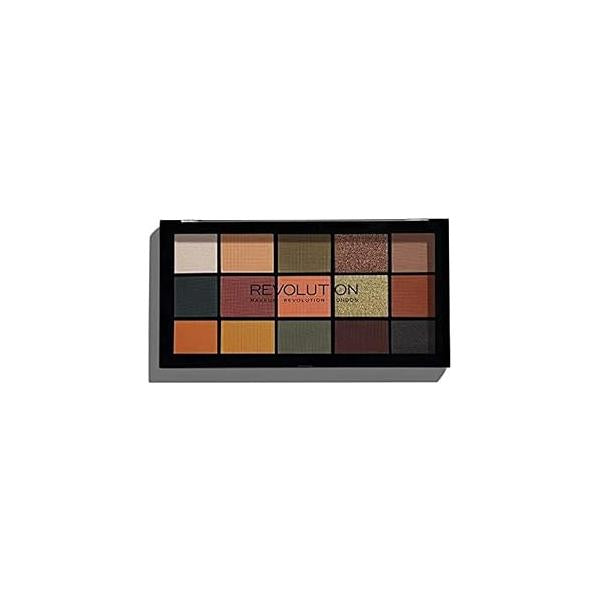 Makeup Revolution Reloaded Palette, Eyeshadow Includes 15 Shades, Lasts All Day Long, Vegan & Cruelty Free, Iconic Division, 16.5g