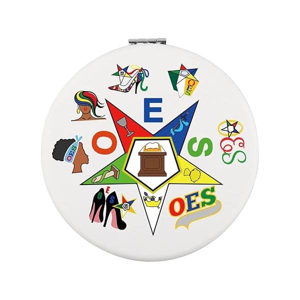 Zuo Bao OES Symbol Mirror Star Sorority Gift for Women Girls (O E S)