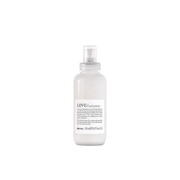 Davines LOVE Curl Primer, Anti-Humidity Blow-dry Prep Solution for Wavy And Curly Hair, Moisturizing Heat Protection, 5.07 Fl Oz