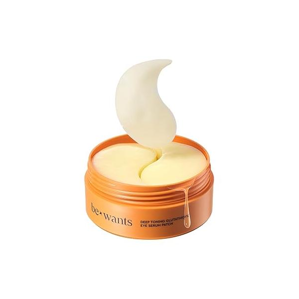 Bewants under eye patches for puffy eyes, Korean mask with vegan collagen and 71.9% bamboo water, dark circles Cooling, 60 pieces