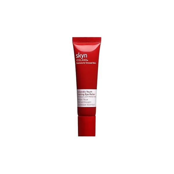 Skyn Iceland Icelandic Youth Cooling Eye Serum Hyaluronic Acid Skincare for Puffy Eyes Dark Circles & Wrinkles with Blue Light Protection, 0.4 Fl. Oz.