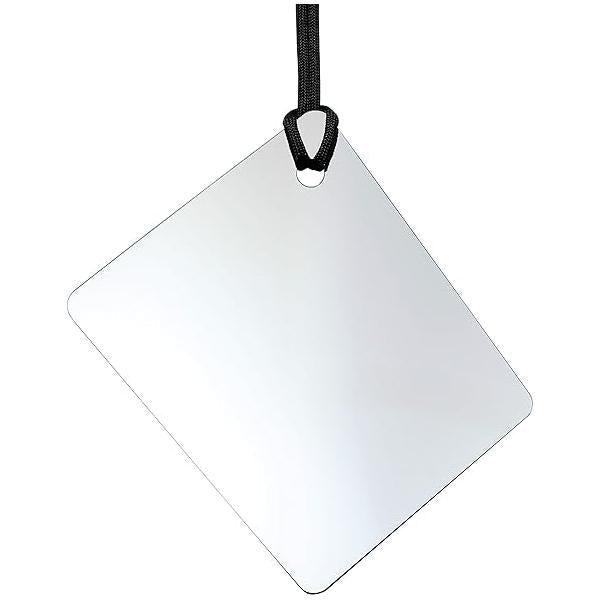 ReflectX Travel Shower Mirror - Light and Durable Made in The U.S.A. Shatterproof Easily Eliminate Fog Shadows for a Clear Free Reflection. (unclad)
