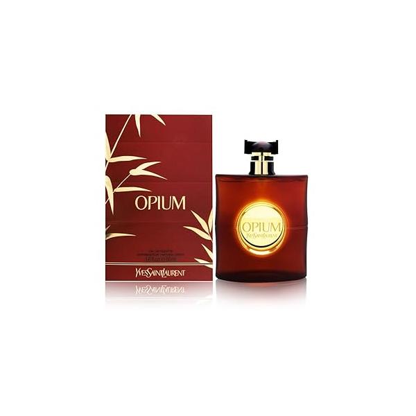 Yves Saint Laurent Opium for Women Eau de Toilette Natural Spray 50ml. 1.6 FL. OZ., Red
